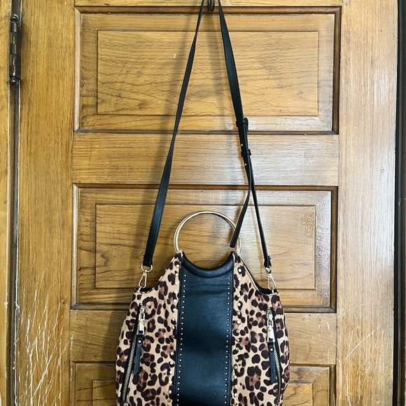 INC Leopard Print and Black Women's Bag - Picture 1 of 2